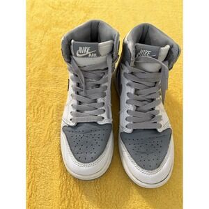 Nike Air Jordan Big Kid 4Y White Gray Youth basketball shoes sneakers boys girls